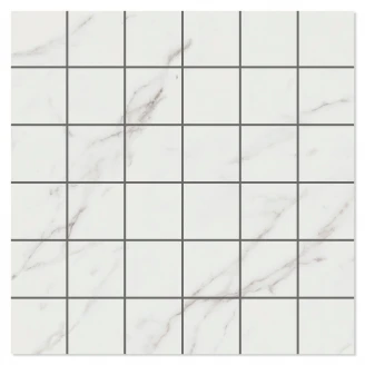 Mosaikkflis <strong>Kalon</strong>  Hvit Polert 30x30 (5x5) cm